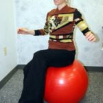 Level 3 Exercise Ball Hip Hike (Photo 2b)