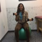 Photo C - Bicep Curl on Exercise Ball