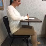Photo A - Upright desk posture